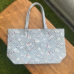 Vera Bradley Beary Merry Polar Bear Christmas Large Tote New